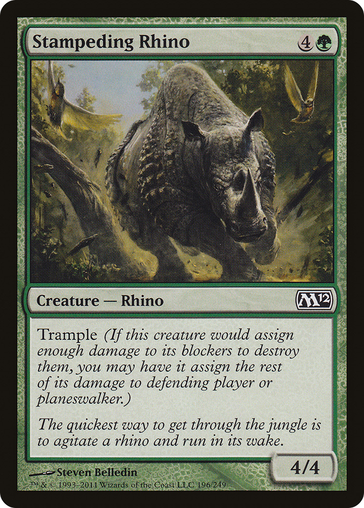 Rhinocéros en ruée [M12-196]