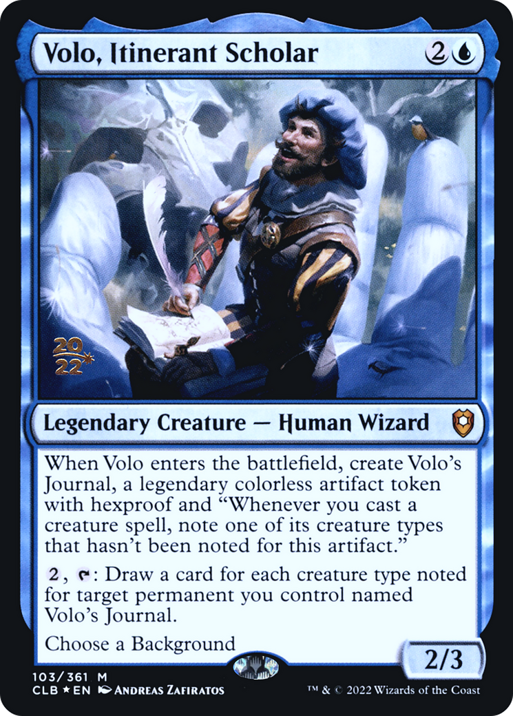 Volo, Itinerant Scholar - Prerelease Promo [PCLB-103s]