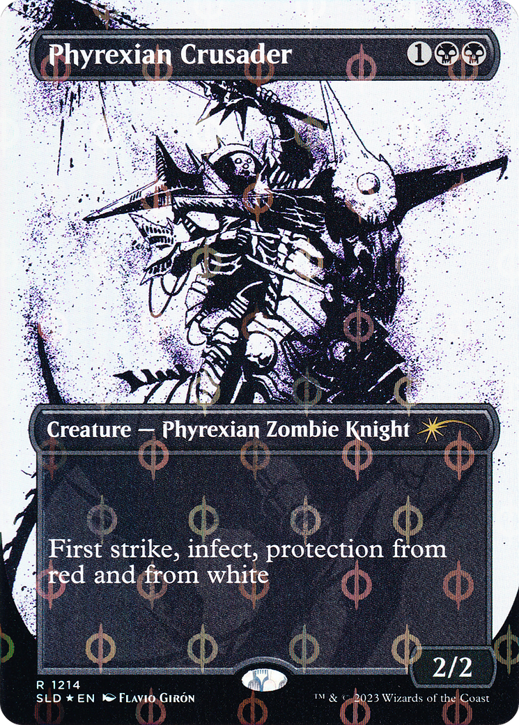 Phyrexian Crusader - Borderless - Compleat Foil - Full Art [SLD-1214]