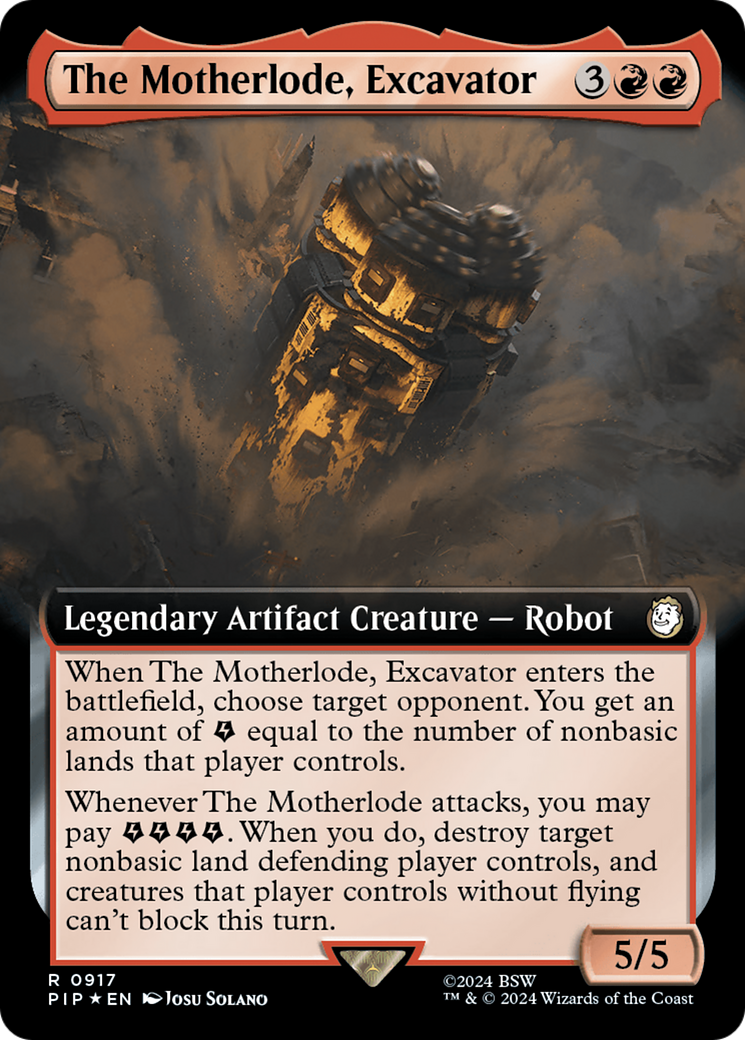 The Motherlode, Excavator - Extended Art - Surge Foil [PIP-917]