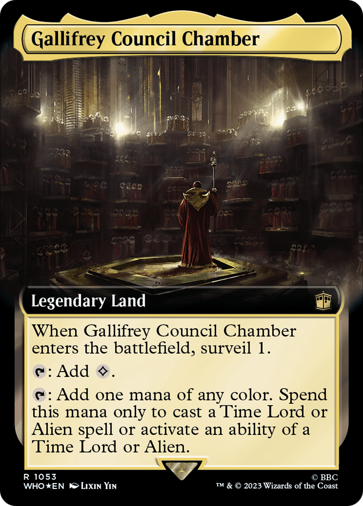 Gallifrey Council Chamber - Extended Art - Surge Foil [WHO-1053]