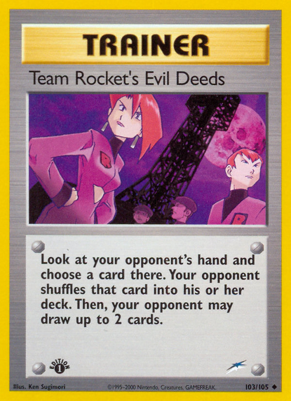 Team Rocket's Evil Deeds [NEO4-103]