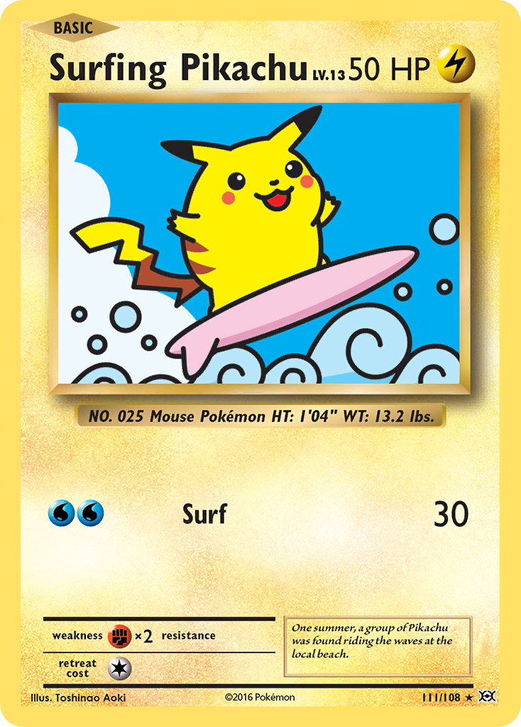 Surfing Pikachu [XY12-111]