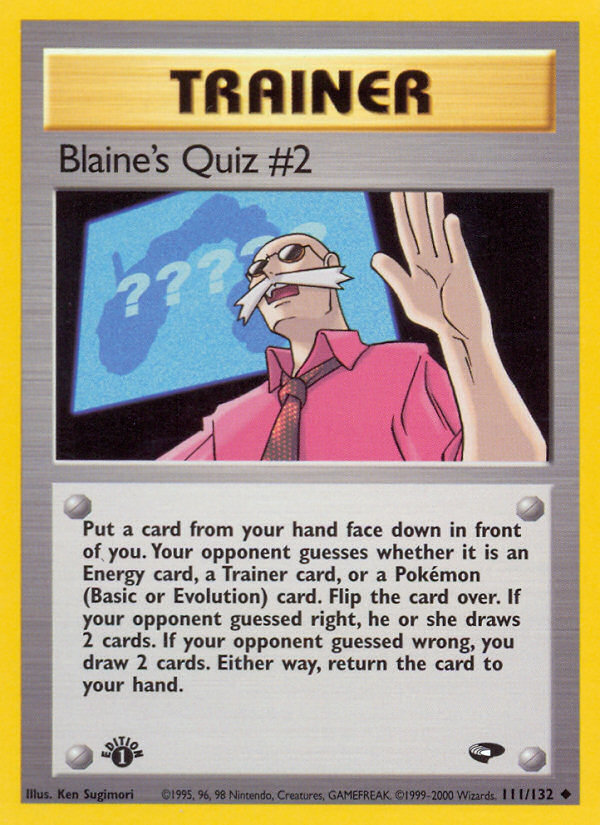 Blaine's Quiz #2 [GYM2-111]