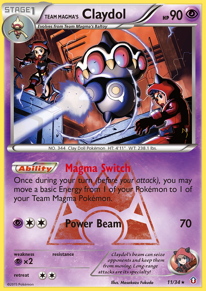 Team Magma's Claydol [DC1-11]