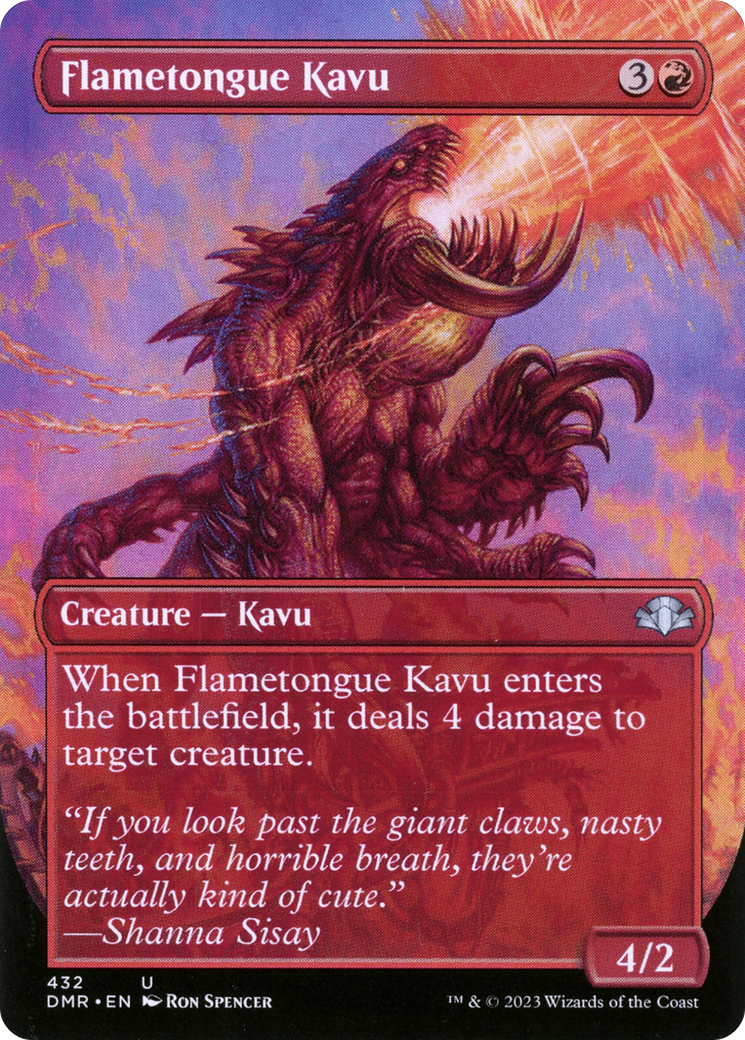 Flametongue Kavu - Borderless - Full Art [DMR-432]