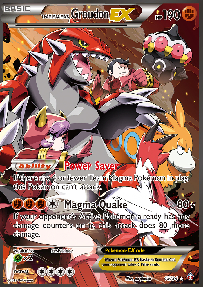 Team Magma's Groudon-EX [DC1-15]