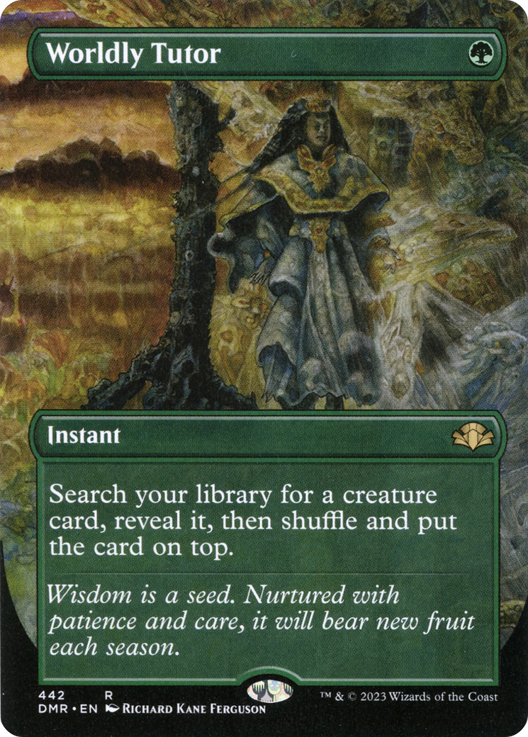 Worldly Tutor - Borderless - Full Art [DMR-442]