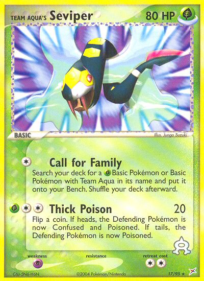 Team Aqua's Seviper [EX4-17]