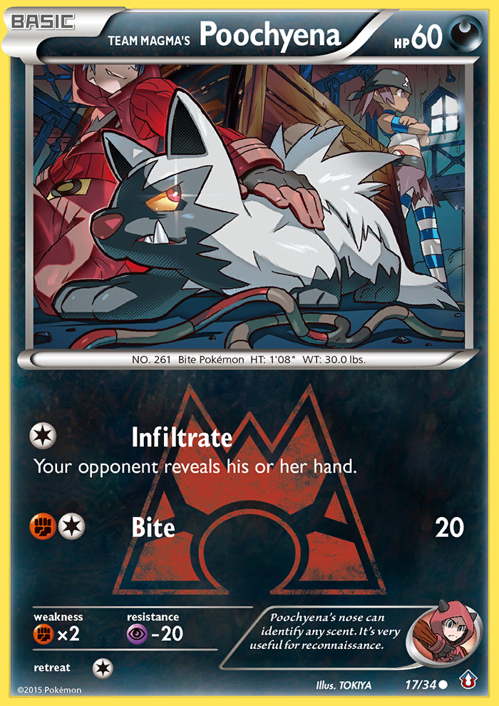 Team Magma's Poochyena [DC1-17]