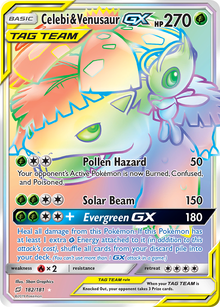 Celebi & Venusaur-GX [SM9-182]