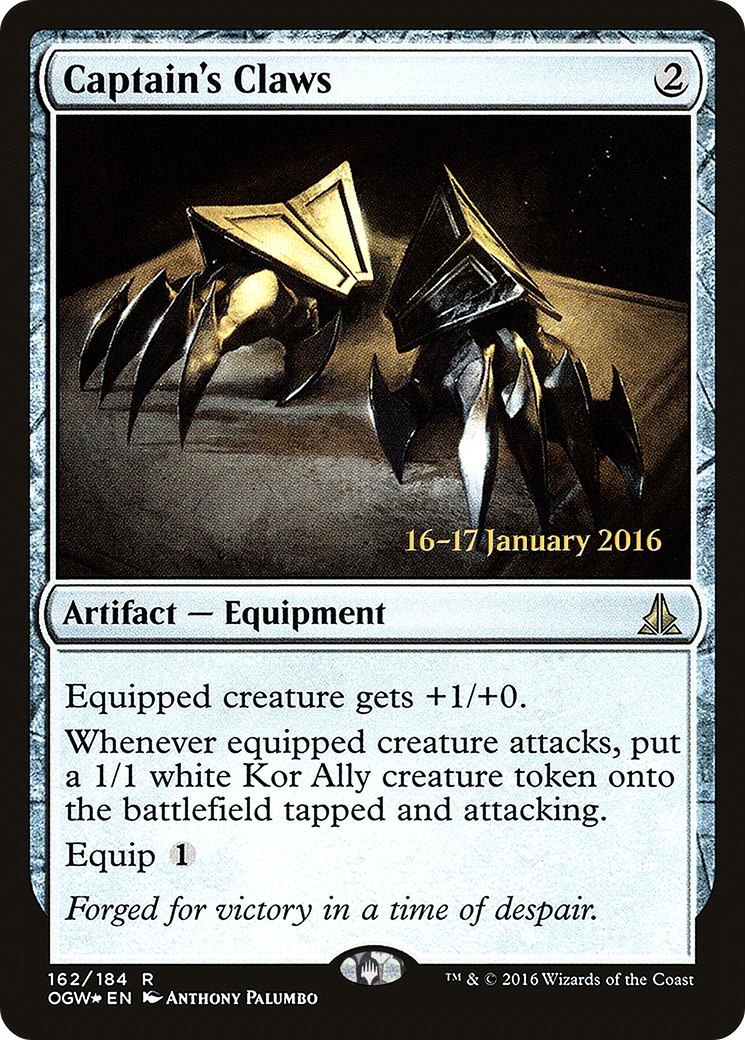 Captain's Claws - Prerelease Promo [POGW-162s]