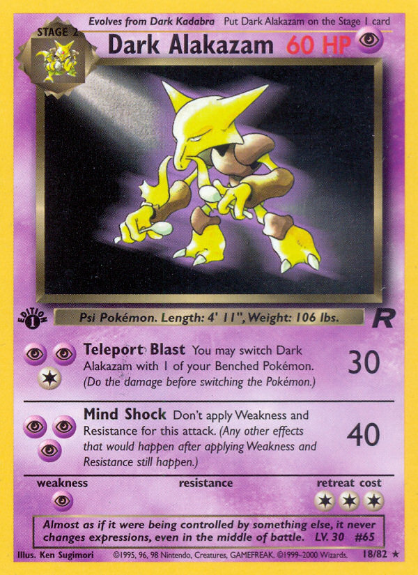 Dark Alakazam [BASE5-18]