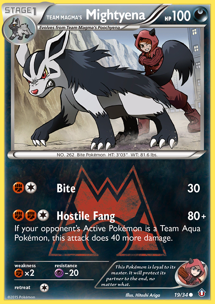 Team Magma's Mightyena [DC1-19]