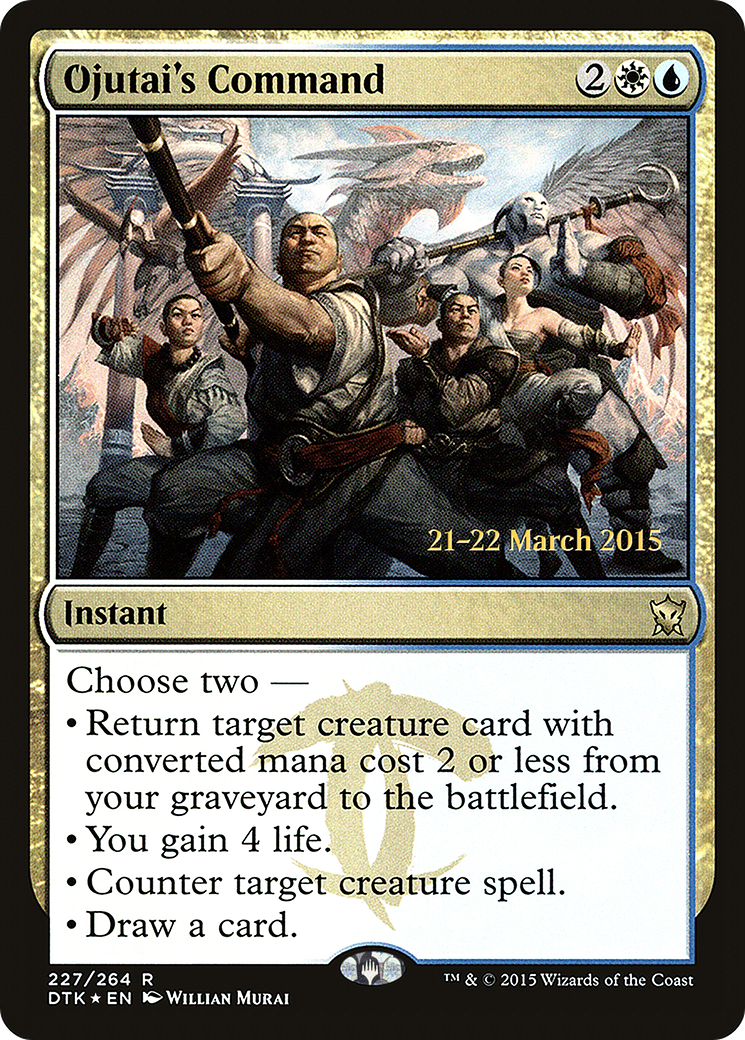 Ojutai's Command - Prerelease Promo [PDTK-227s]