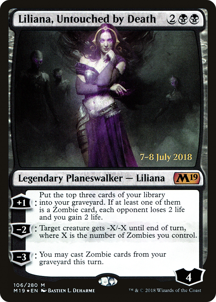 Liliana, Untouched by Death - Prerelease Promo [PM19-106s]