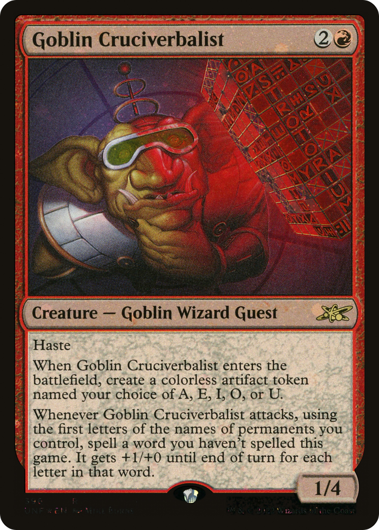 Goblin Cruciverbalist - Galaxy Foil [UNF-396]