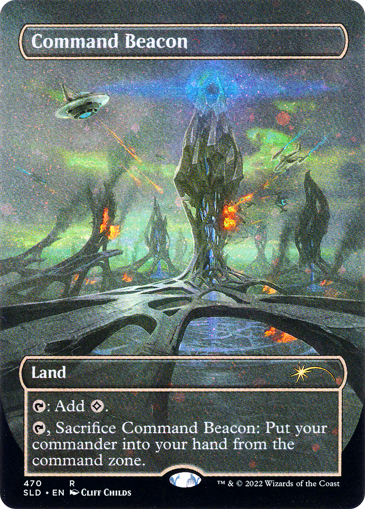 Command Beacon - Borderless - Galaxy Foil - Full Art [SLD-470]