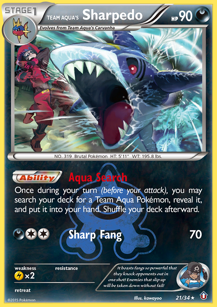 Team Aqua's Sharpedo [DC1-21]