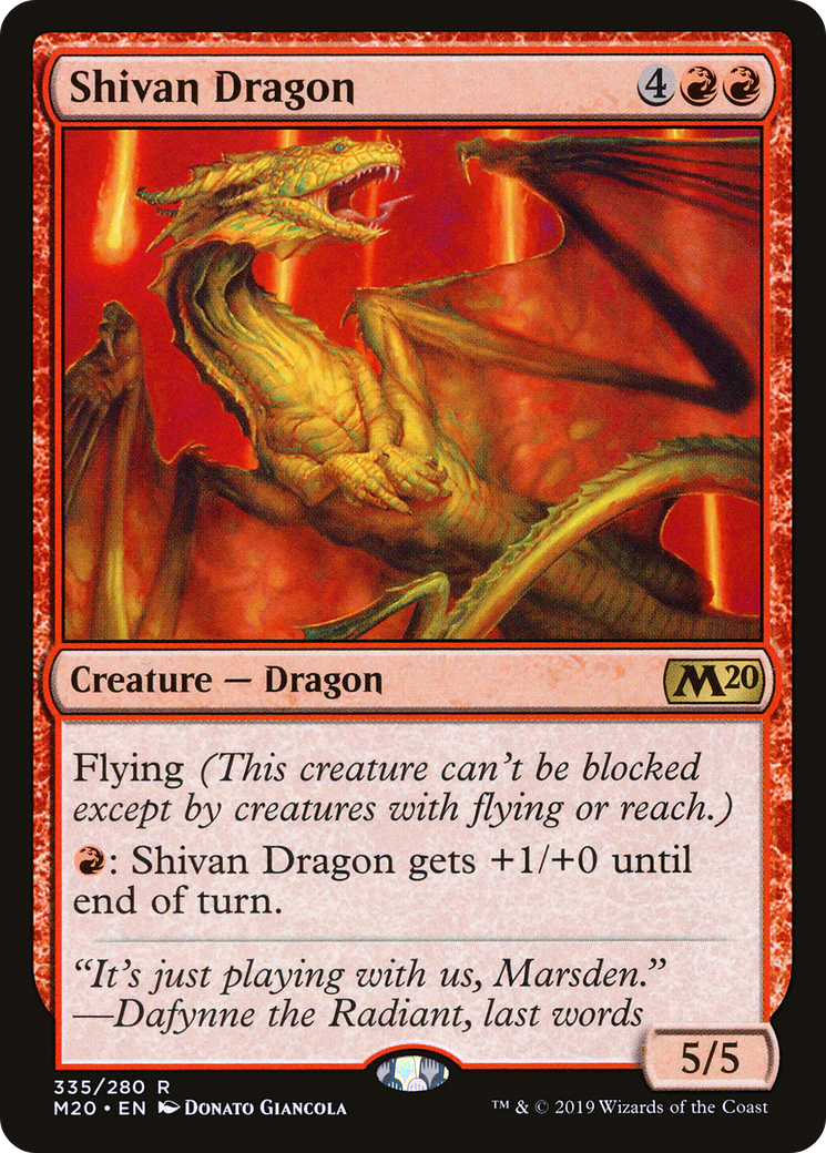 Shivan Dragon [M20-335]