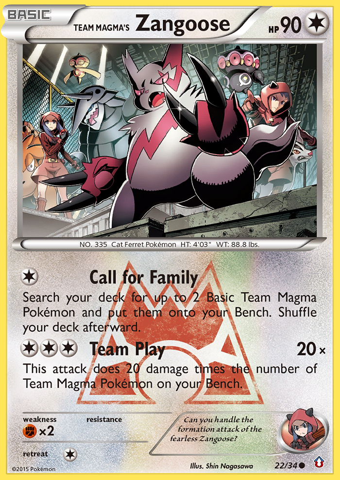 Team Magma's Zangoose [DC1-22]