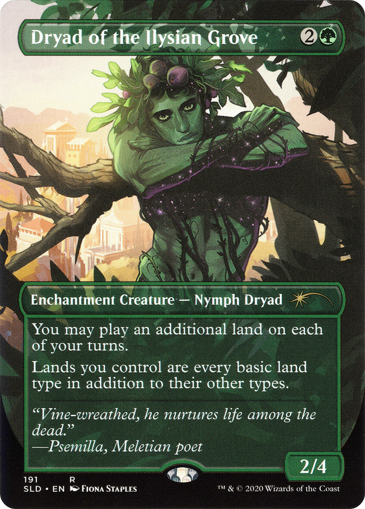 Dryad of the Ilysian Grove - Borderless - Full Art [SLD-191]