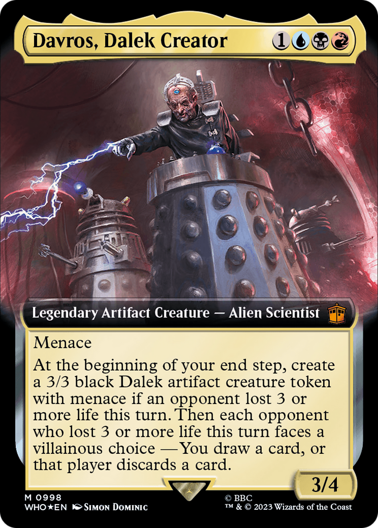 Davros, Dalek Creator - Extended Art - Surge Foil [WHO-998]