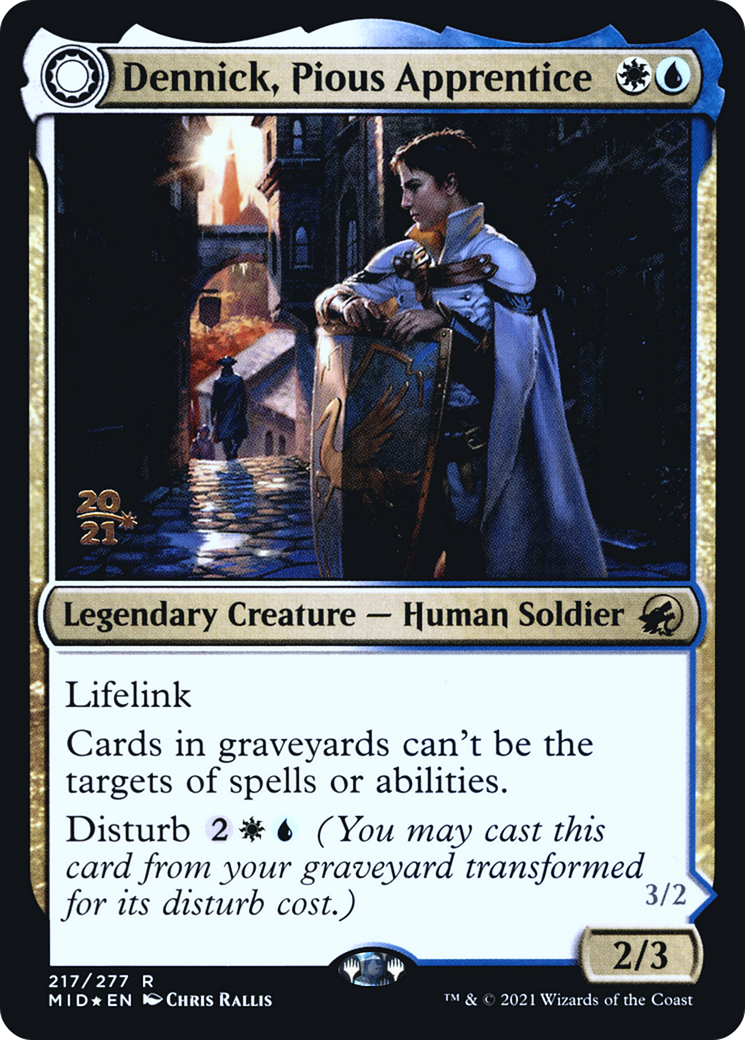 Dennick, Pious Apprentice // Dennick, Pious Apparition - Prerelease Promo [PMID-217s]