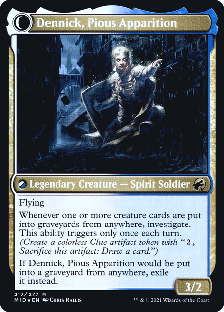 Dennick, Pious Apprentice // Dennick, Pious Apparition - Prerelease Promo [PMID-217s]