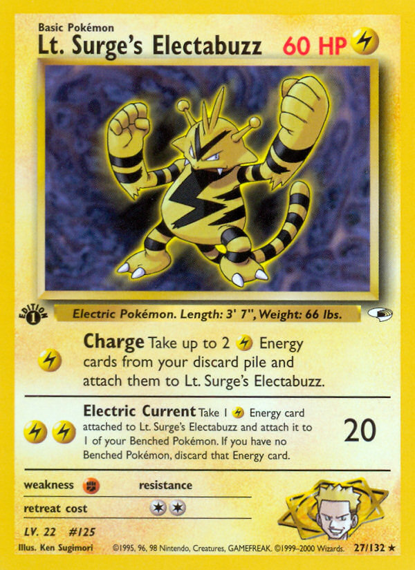 Lt. Surge's Electabuzz [GYM1-27]