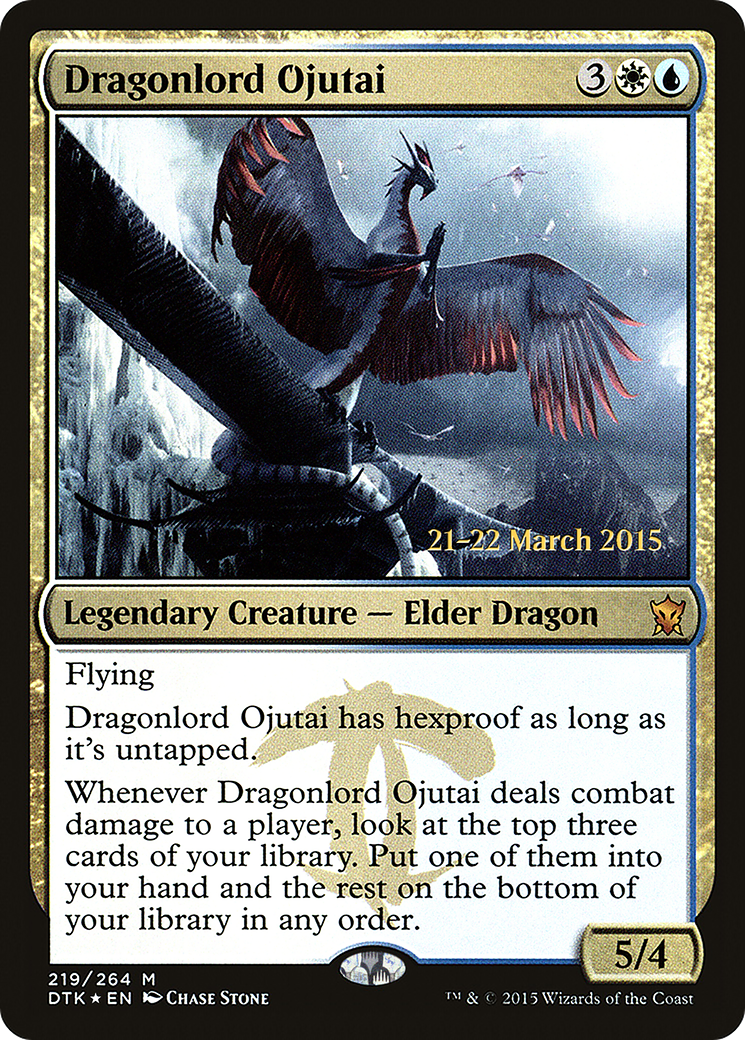 Dragonlord Ojutai - Prerelease Promo [PDTK-219s]