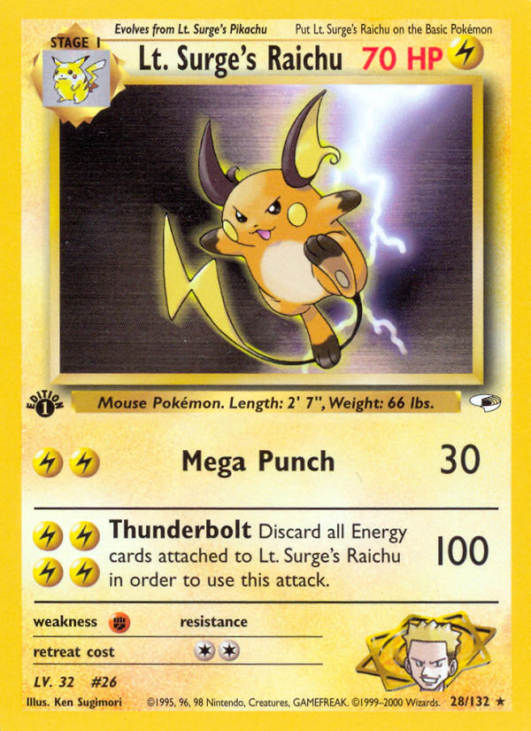 Lt. Surge's Raichu [GYM1-28]