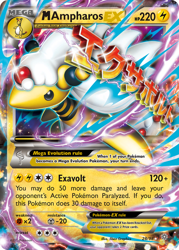 M Ampharos-EX [XY7-28]