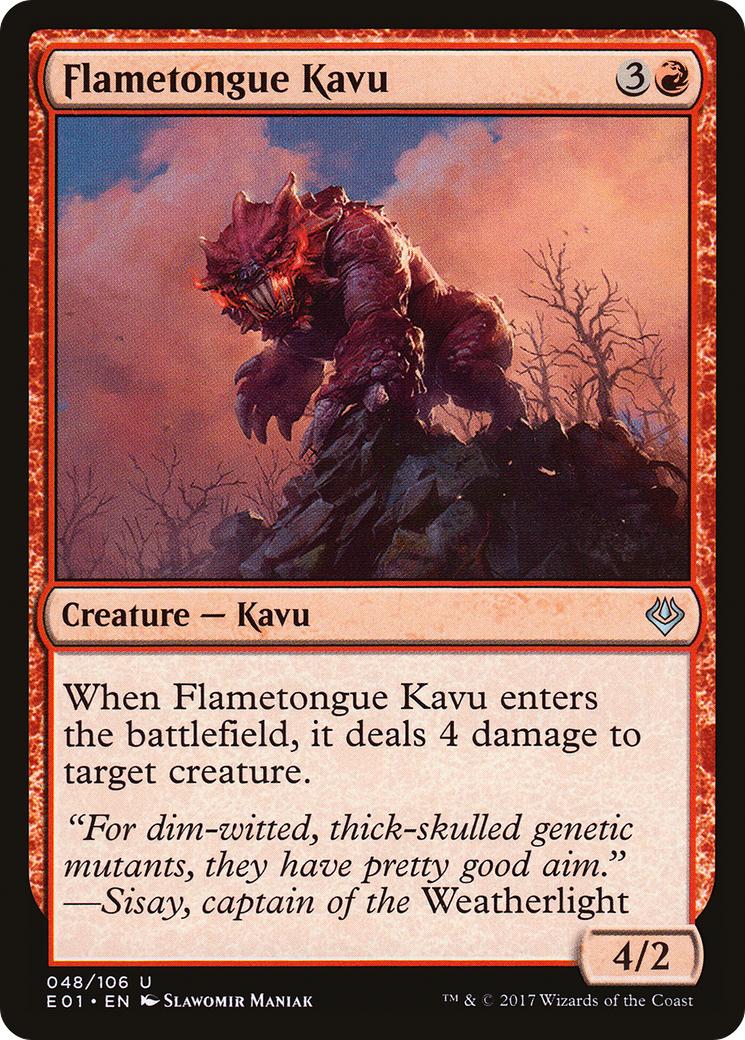 Flametongue Kavu [E01-48]