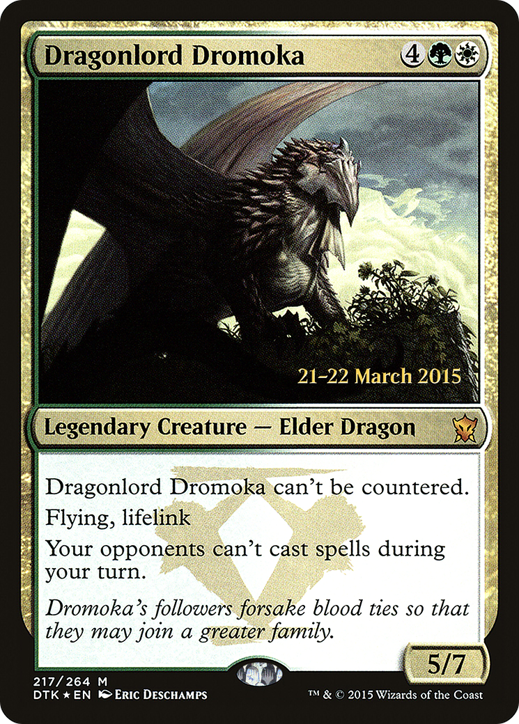 Dragonlord Dromoka - Prerelease Promo [PDTK-217s]