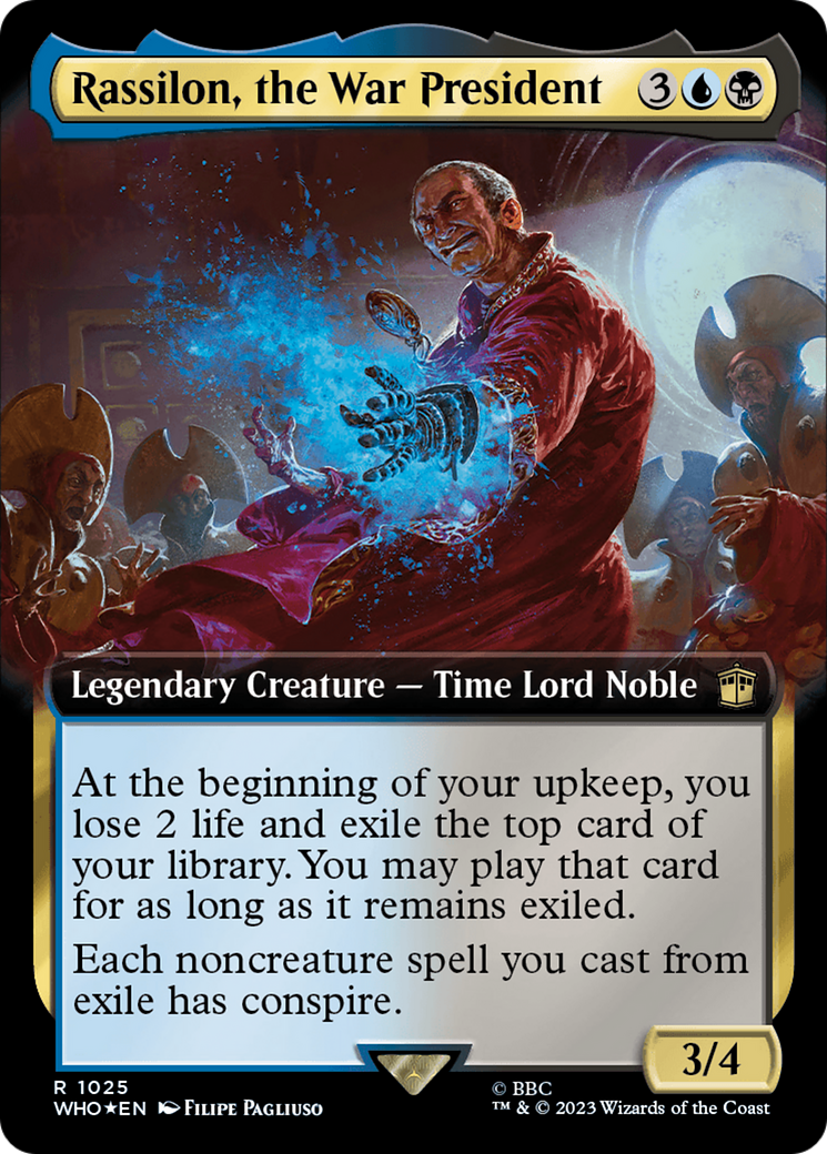 Rassilon, the War President - Extended Art - Surge Foil [WHO-1025]