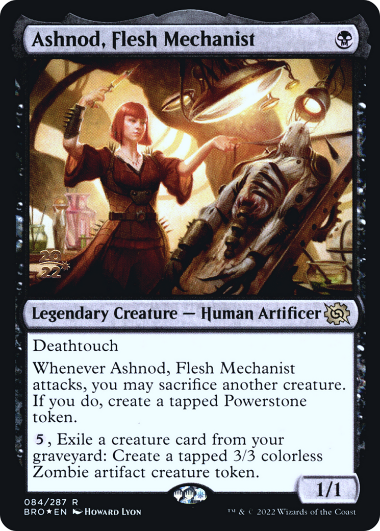 Ashnod, Flesh Mechanist - Prerelease Promo [PBRO-84s]