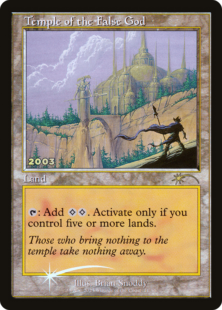 Temple of the False God - Promo [P30A-11]