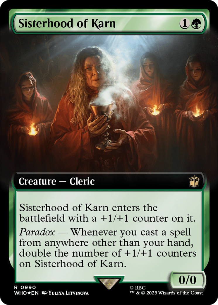 Sisterhood of Karn - Extended Art - Surge Foil [WHO-990]