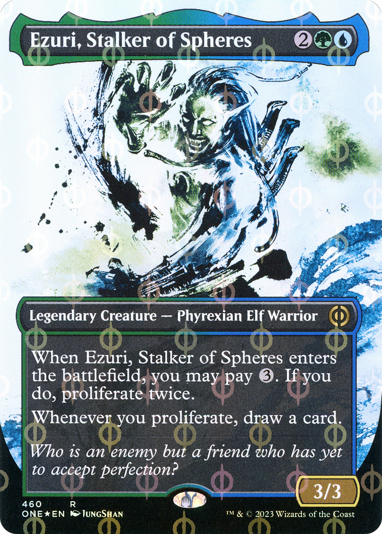 Ezuri, Stalker of Spheres - Borderless - Showcase - Compleat Foil [ONE-460]