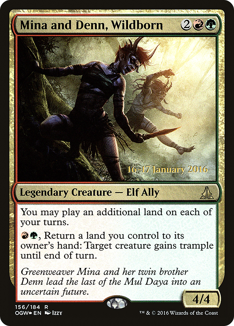 Mina and Denn, Wildborn - Prerelease Promo [POGW-156s]