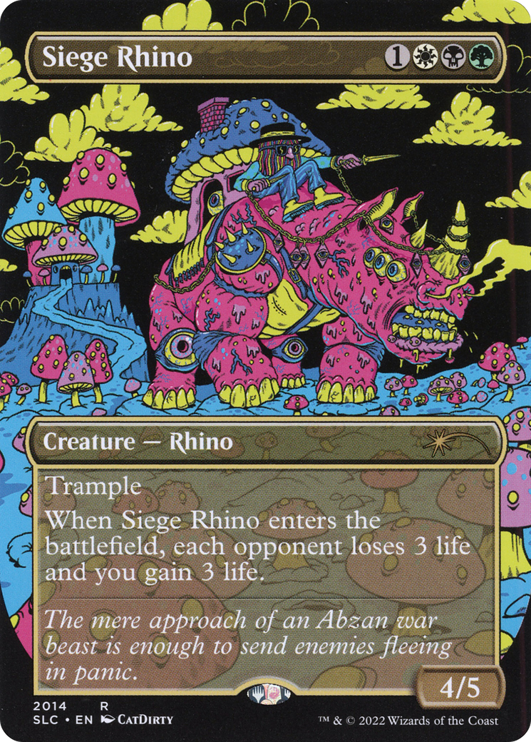 Siege Rhino - Borderless - Full Art - Promo [SLC-2014]