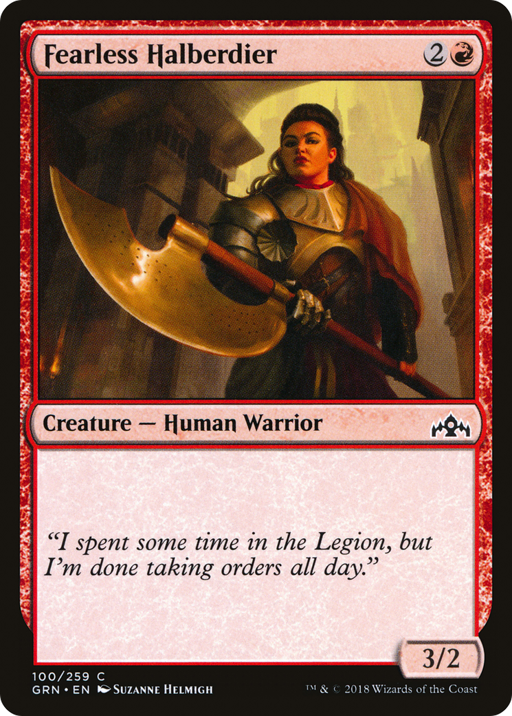 Fearless Halberdier [GRN-100]