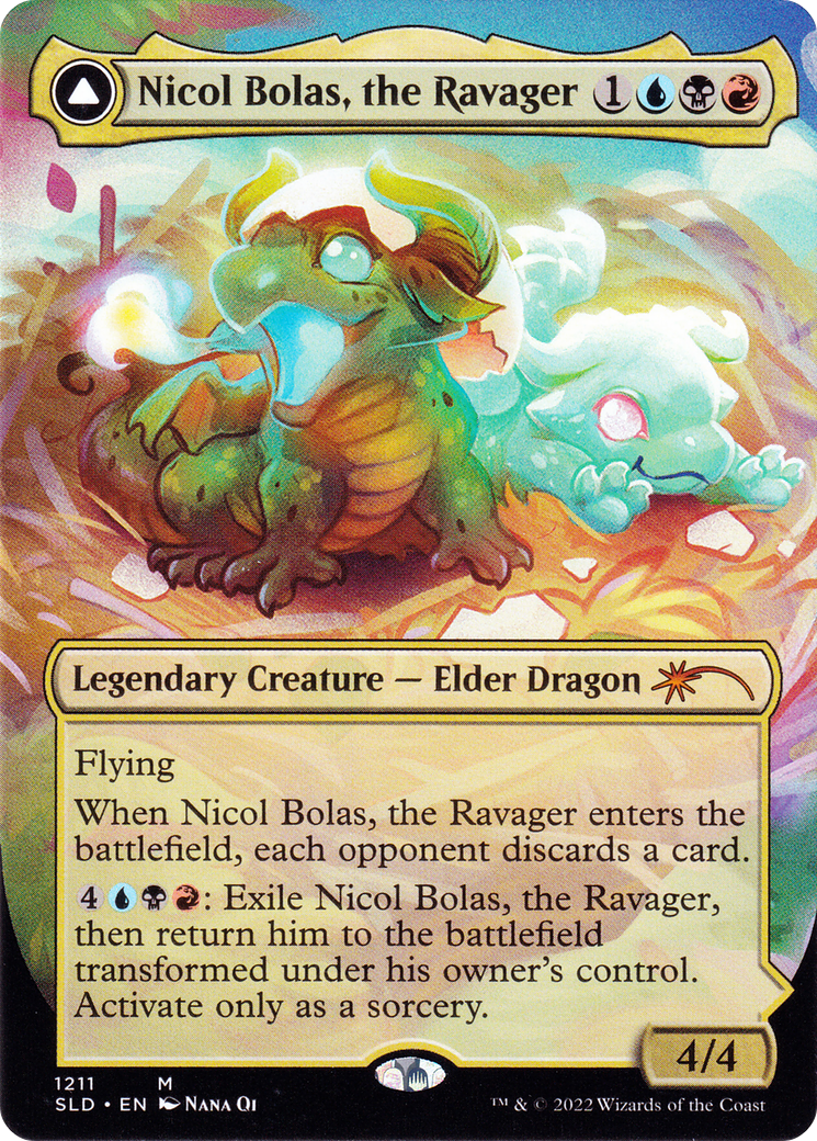 Nicol Bolas, the Ravager // Nicol Bolas, the Arisen - Borderless [SLD-1211]