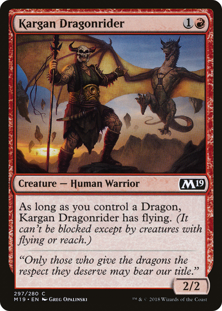 Kargan Dragonrider [M19-297]