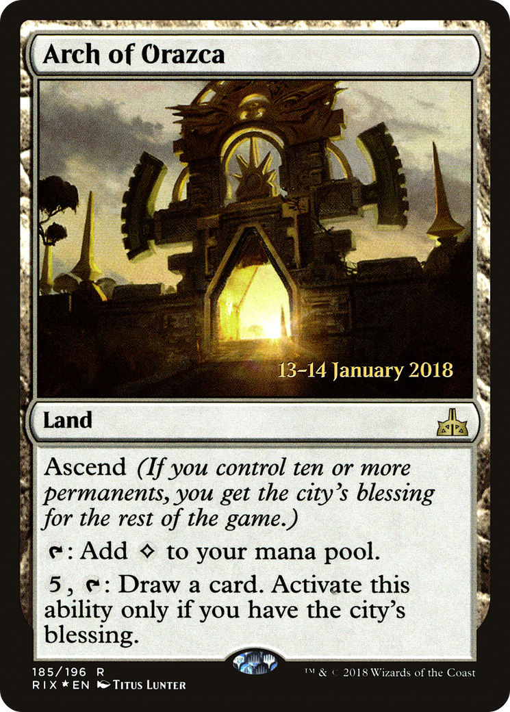 Arch of Orazca - Prerelease Promo [PRIX-185s]