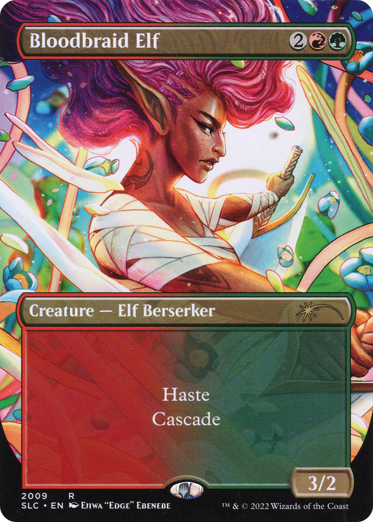 Bloodbraid Elf - Borderless - Full Art - Promo [SLC-2009]