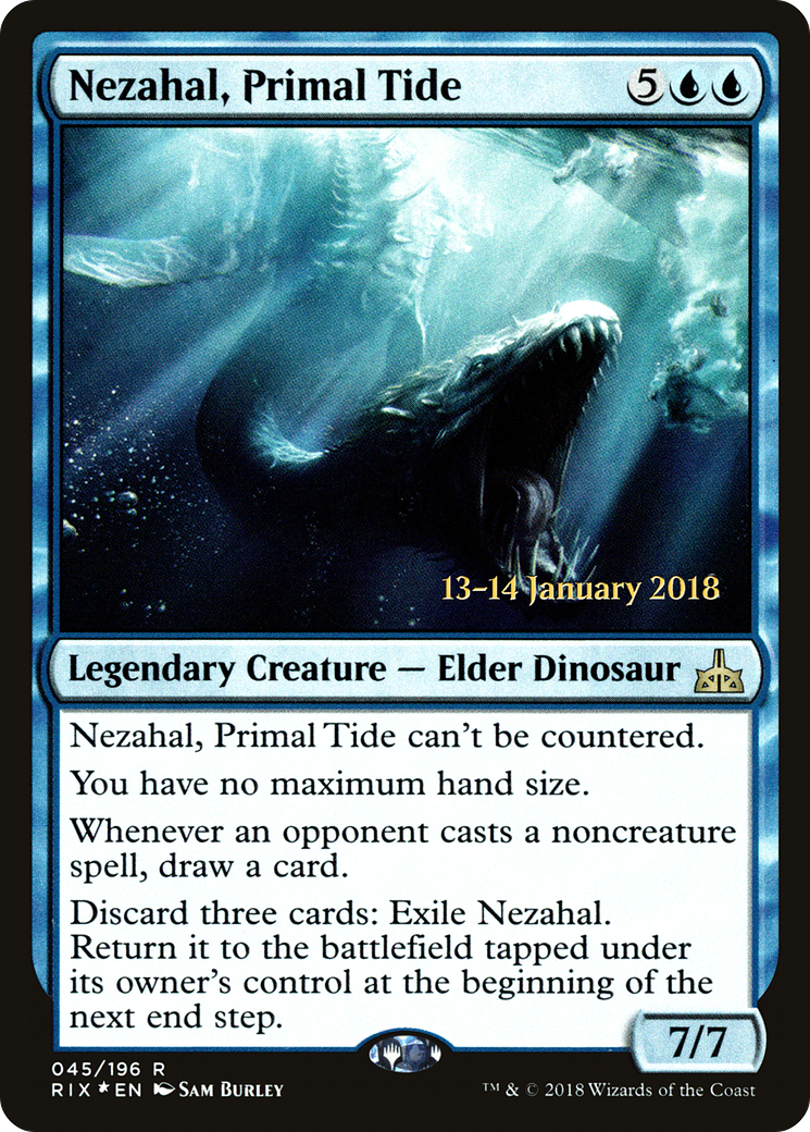 Nezahal, Primal Tide - Prerelease Promo [PRIX-45s]