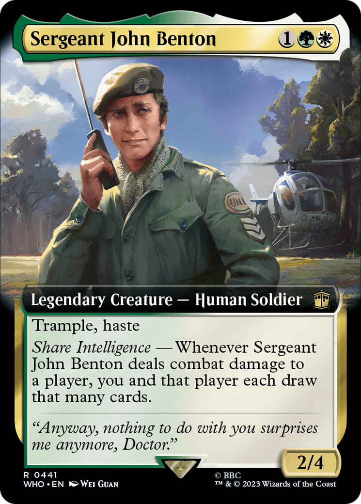 Sergeant John Benton - Extended Art [WHO-441]