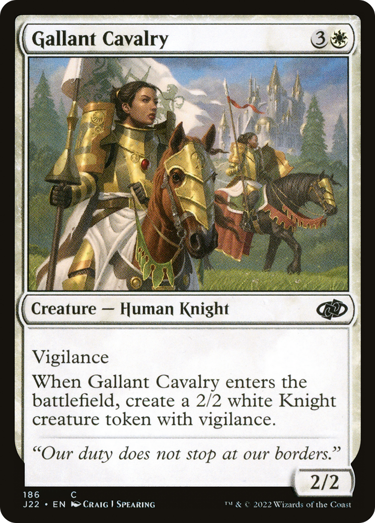 Gallant Cavalry [J22-186]